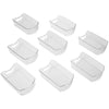 Stackable Clear Refrigerator Storage Bin with Handle - 8 pack - 6 x 10 inch - Smart Design® 1