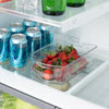 Stackable Clear Refrigerator Storage Bin with Handle - 8 pack - 6 x 10 inch - Smart Design® 3