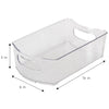 Stackable Clear Refrigerator Storage Bin with Handle - 8 pack - 6 x 10 inch - Smart Design® 4