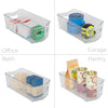 Stackable Clear Refrigerator Storage Bin with Handle - 8 pack - 6 x 12 inch - Smart Design® 6