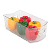 Stackable Clear Refrigerator Storage Bin with Handle - 8 pack - 6 x 12 inch - Smart Design® 2