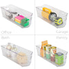 Stackable Clear Refrigerator Storage Bin with Handle - 8 pack - 6 x 16 inch - Smart Design® 6