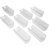 Stackable Clear Refrigerator Storage Bin with Handle - 8 pack - 6 x 16 inch - Smart Design® 1
