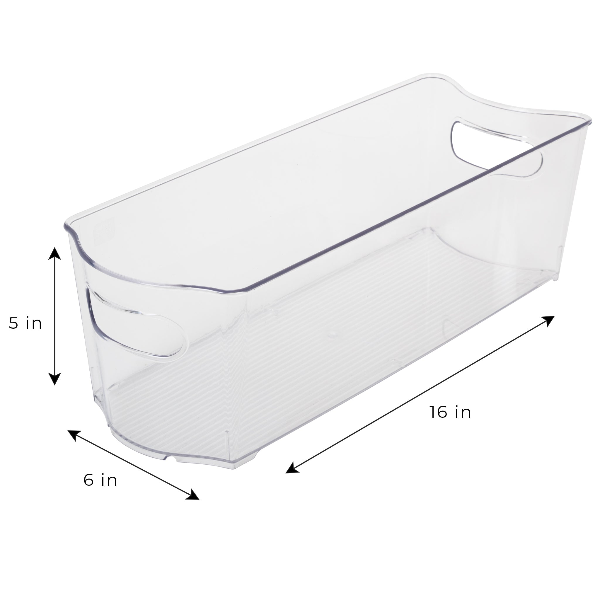 6x Stackable Clear Plastic Storage Bin Multi-Use Tote Organizing