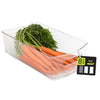 Stackable Clear Refrigerator Storage Bin with Handle - 8 pack - 8 x 14 inch - Smart Design® 2