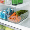 Stackable Clear Refrigerator Storage Bin with Handle - 8 pack - 8 x 14 inch - Smart Design® 3
