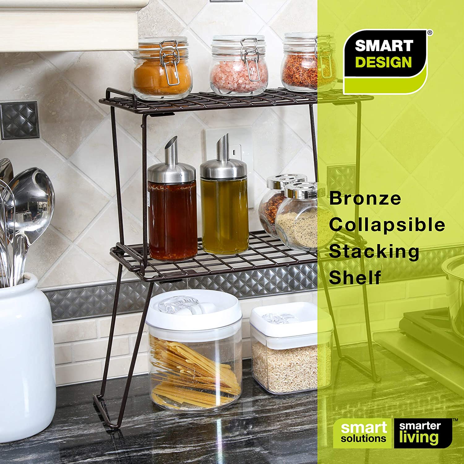 Cabinet Shelf Rack kitchen cabinet shelves Steel Metal Wire for Cupboard Plate Dish, Counter Pantry Organizer Smart Design  7