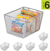 Steel Mesh Basket Organizers with Handles - Set of 6 - Smart Design® 2