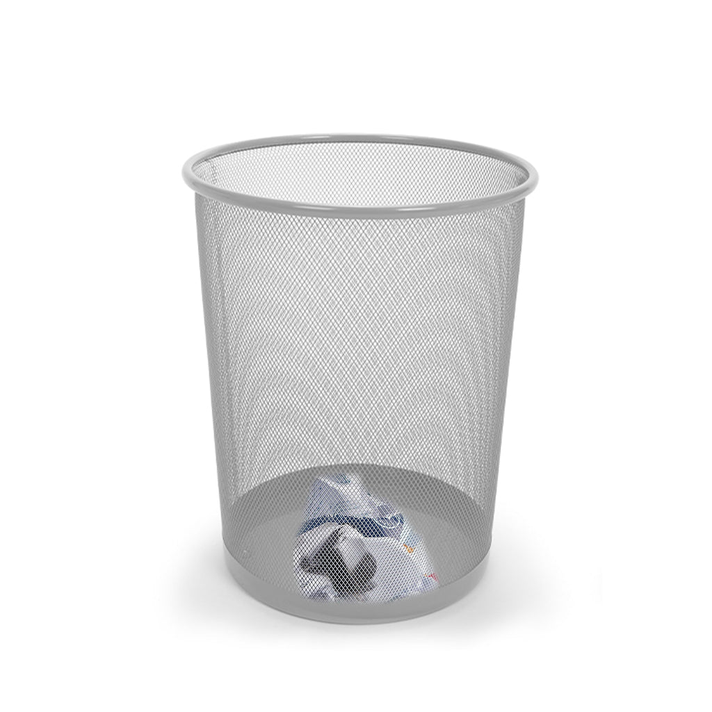 Steel Metal Mesh Waste Basket - Smart Design® 58