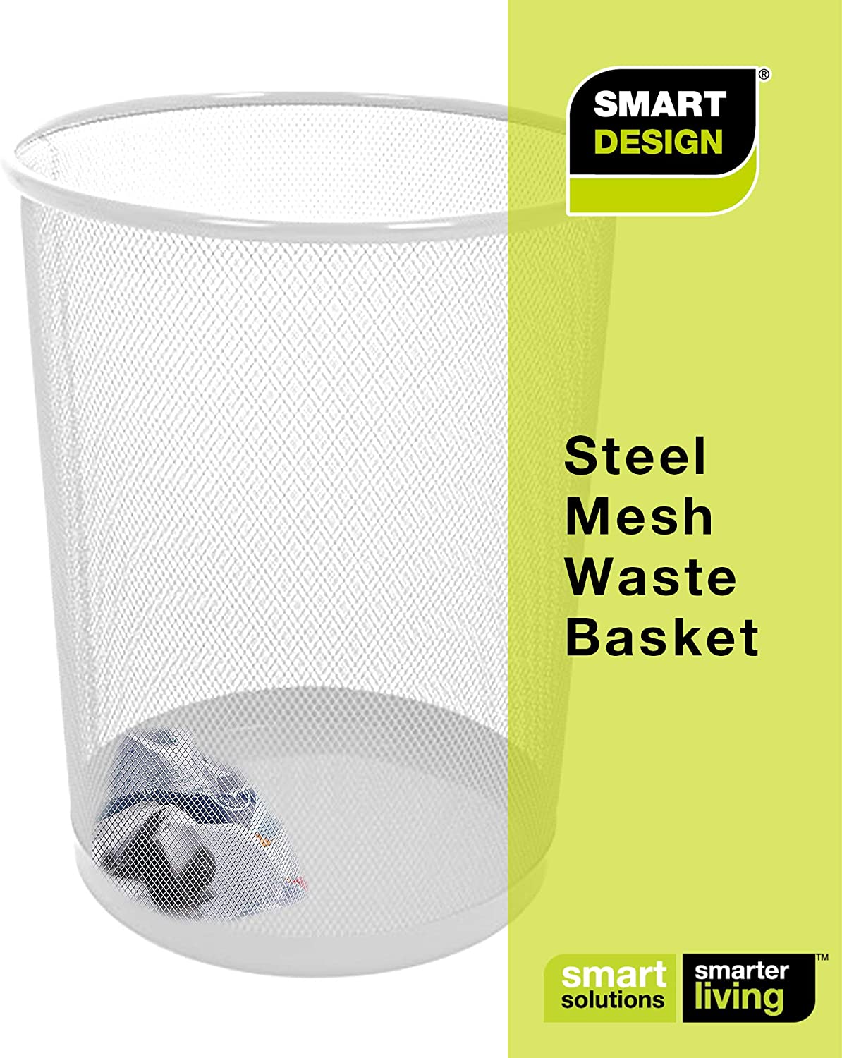 Steel Metal Mesh Waste Basket - Smart Design® 8