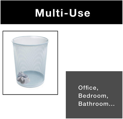 Steel Metal Mesh Waste Basket - Smart Design® 21
