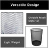 Steel Metal Mesh Waste Basket - Smart Design® 48