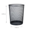 Steel Metal Mesh Waste Basket - Smart Design® 53