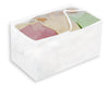Storage Chest Organizer with Zipper, Handle, and Clear Window - White - Smart Design® 1