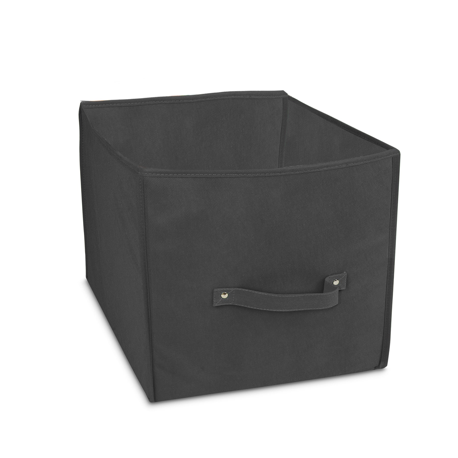 Storage Cube with Handle - 11 x 11 x 11 Inch - Black - Smart Design® 1