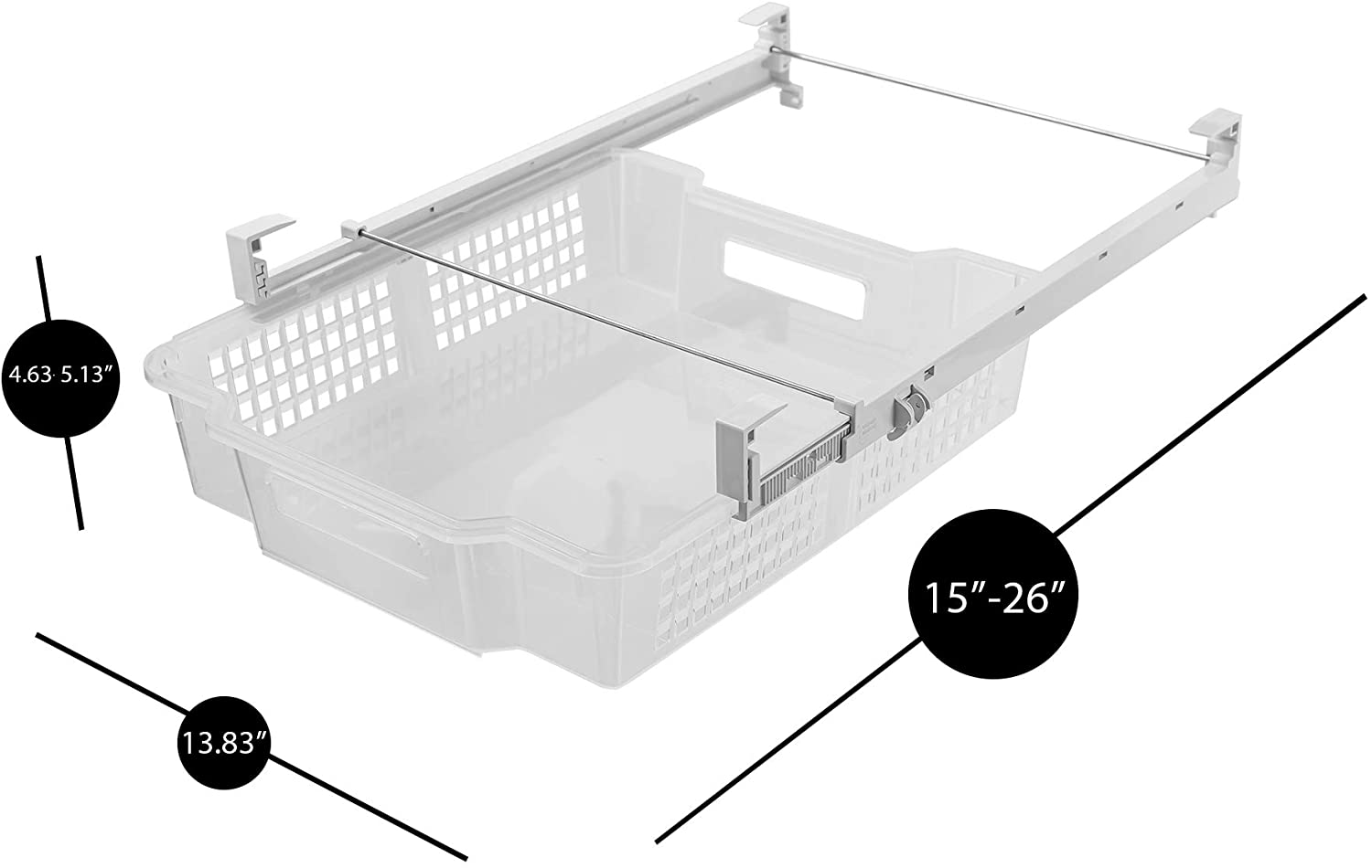 Smart Design Refrigerator Pull Out Drawer Organizer (extra Large)