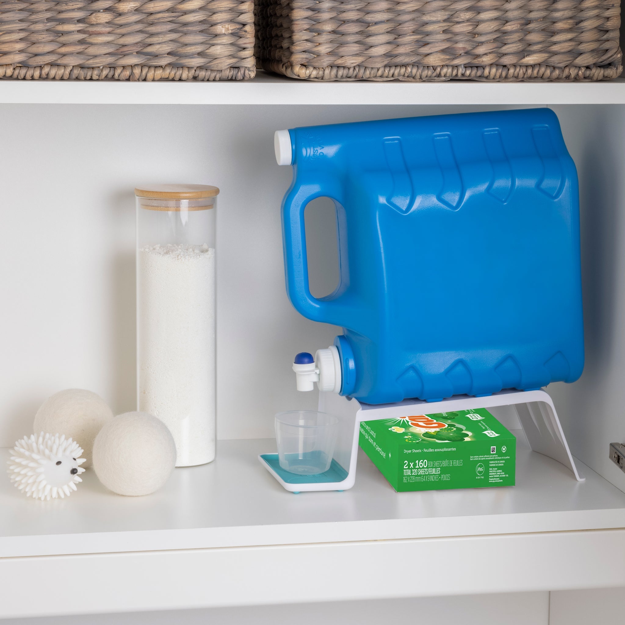Sud Station - Angled Laundry Detergent Organizer - White - Smart Design® 2
