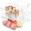 Tall Stackable Refrigerator Bin with Handle - 8 x 12 Inch - Smart Design® 8