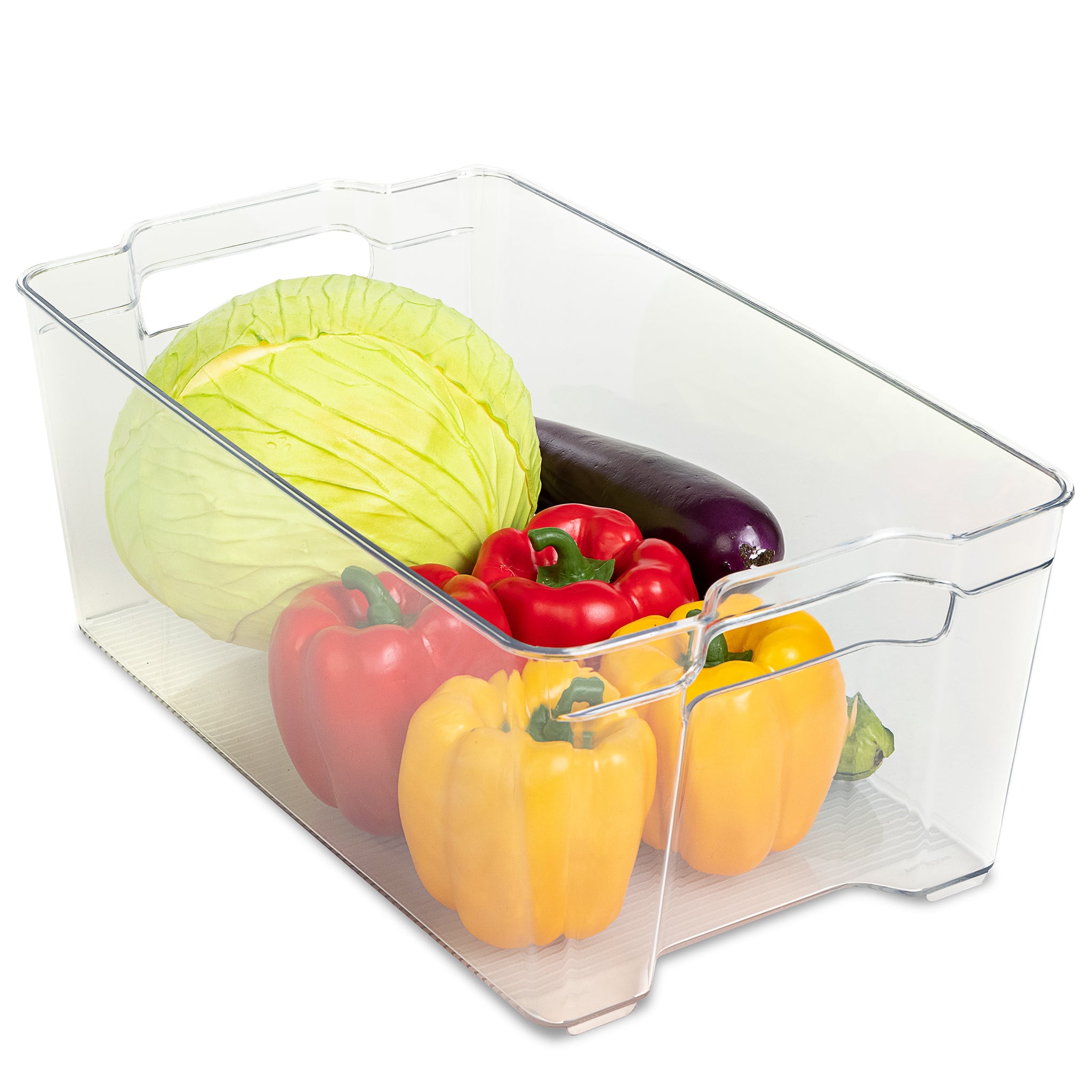 Stackable Refrigerator Bin with Handle - 8 x 15 Inch