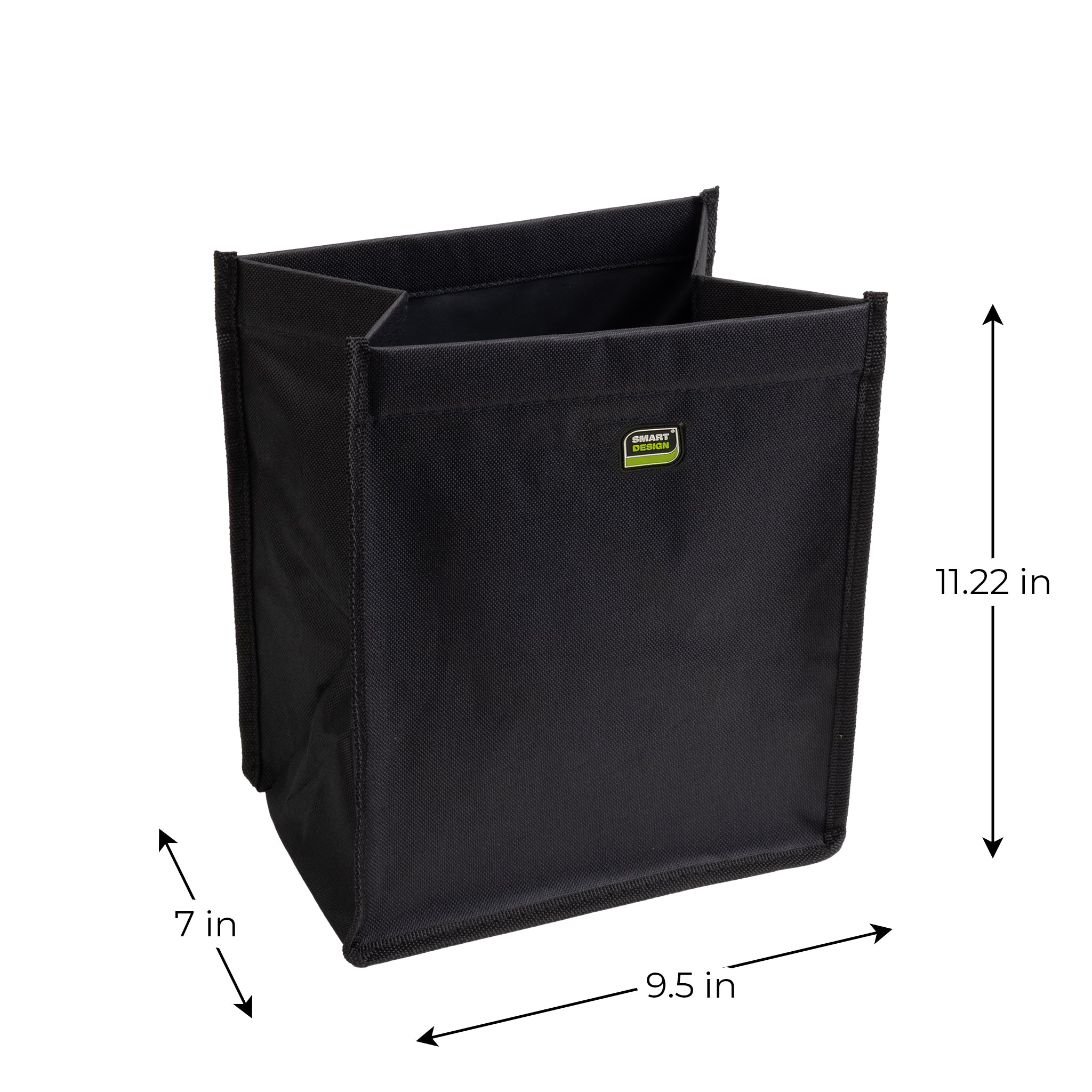 Vehicle Waste Bag with Adjustable Strap - Black - Smart Design® 4